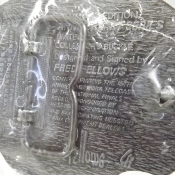 National Finals Rodeo 1989 HESSTON Belt Buckle NIP - Picture 5 of 8